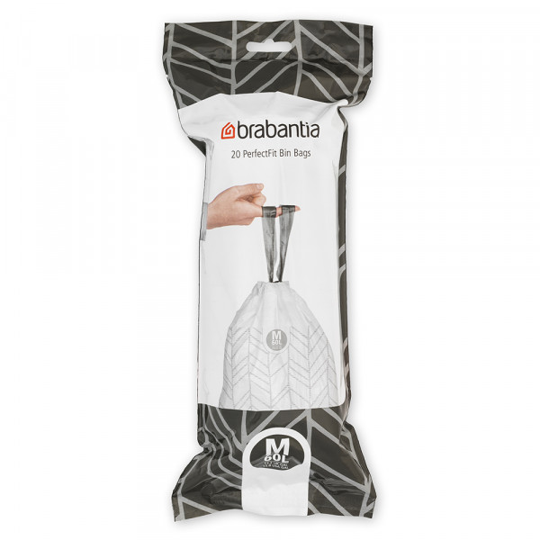 Sac de gunoi Brabantia PerfectFit Bo mărime M, 60L, 20 buc, rolă 1005593