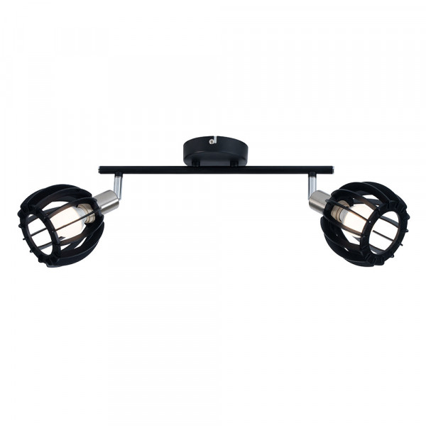 Spot 2 Pin Negru, E14, 2 max 40W 1003897
