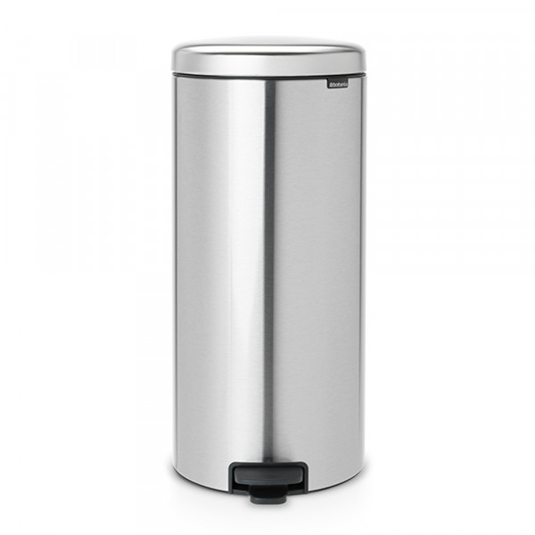 Coș de gunoi cu pedală Brabantia NewIcon 30L, oțel mat rezistent la amprentă 649061
