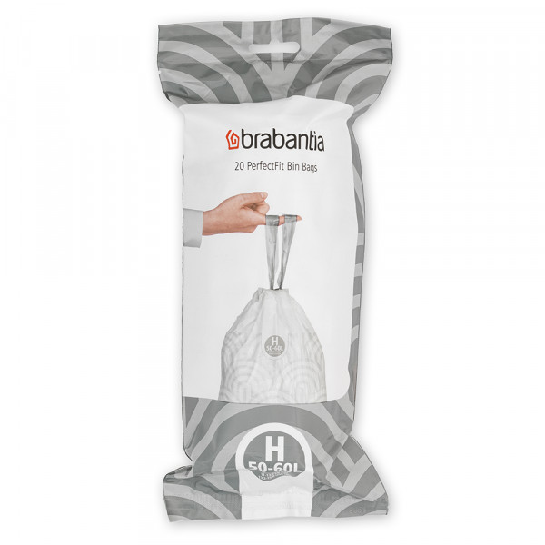 Sac de gunoi Brabantia PerfectFit Touch/Push/Big Bin dimensiune H, 50-60L, 20 buc, rola 1005572