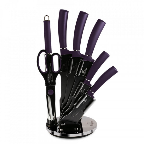 Set cutite (8 piese) Purple Eclipse Collection BerlingerHaus BH 2560