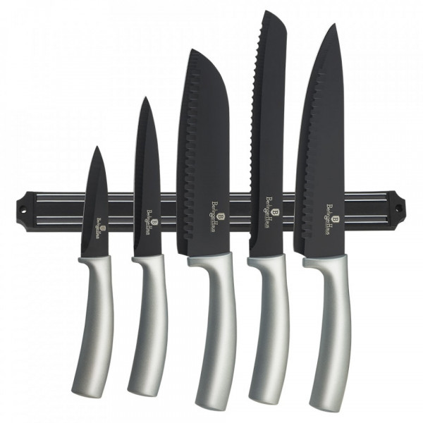Set cutite otel inoxidabil (6 piese) Black Royal Collection Berlinger Haus BH 2396