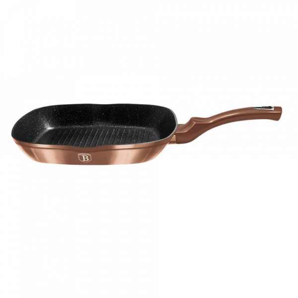 Tigaie Grill 28 cm Black Rose Gold Metallic Line Berlinger Haus BH-1889