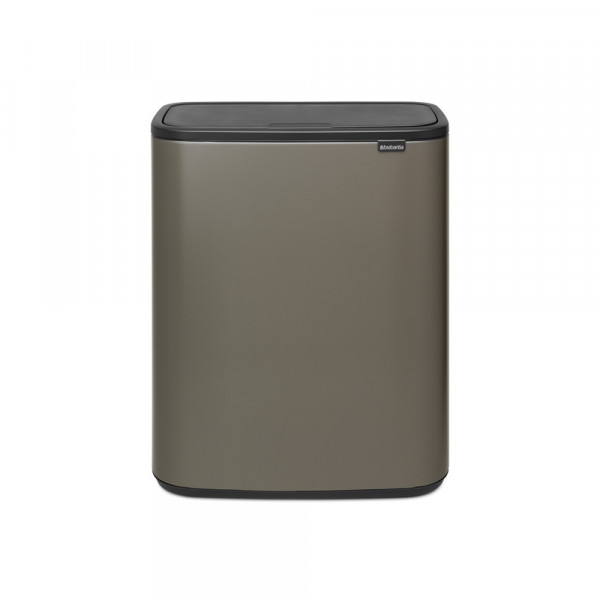 Coș de gunoi Brabantia Bo Touch 60L, Platinum 1001276