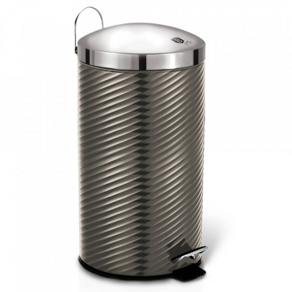 Cos de gunoi cu pedala din otel inoxidabil 7L Carbon Metallic Collection Berlinger Haus BH 6426