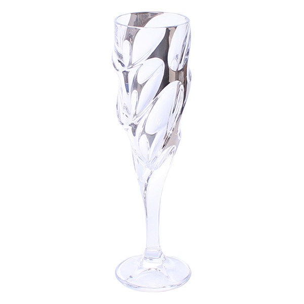Set pahare de șampanie Calypso Platinum, 6 buc., 180 ml 650449