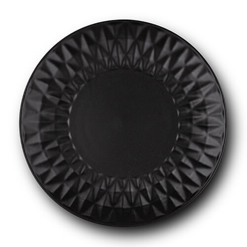 Farfurie desert stoneware negru 20 cm Soho classic NAVA 141 121