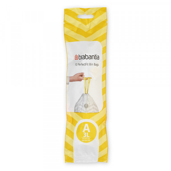 Sac de gunoi Brabantia PerfectFit Sort&Go/Touch mărime A, 3L, 10 bucăți, rolă 1005559