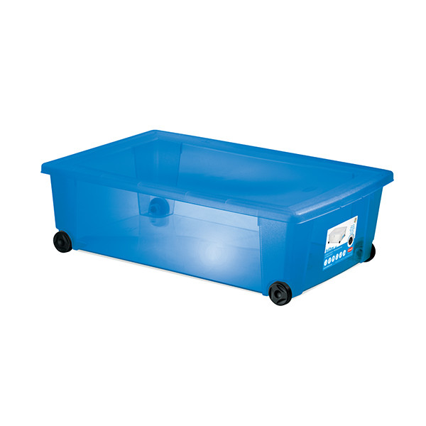 Cutie universala Stefanplast Rollbox cu roti, albastra 646579