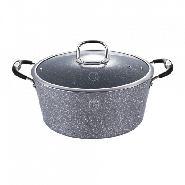 Oala cu capac 20 cm Gray Stone Touch Line Berlinger Haus BH 1151N