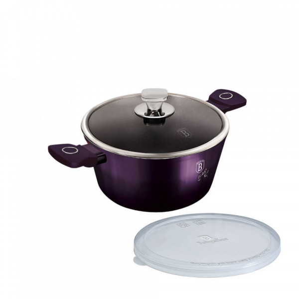 Oala cu capac Purple Eclipse Collection BerlingerHaus BH 6630
