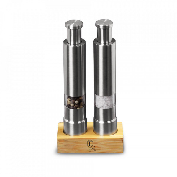 Rasnita pentru sare si piper Black Silver Collection BerlingerHaus BH 7783