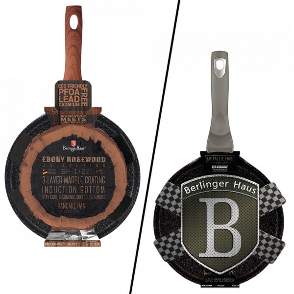 Tigaie pentru clatite Ebony Rosewood Collection BerlingerHaus BH 6106