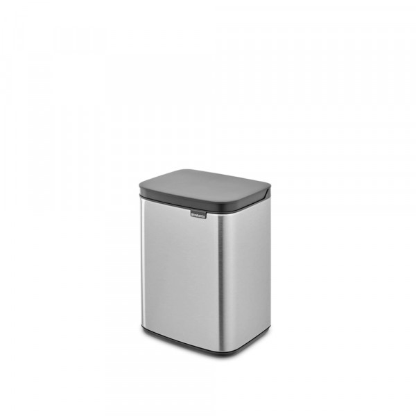 Coș de gunoi Brabantia Bo Small 4L, oțel mat, rezistent la amprente 1006625
