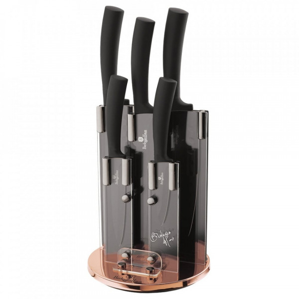 Set cutite otel inoxidabil (6 piese) Rose Gold (Cupru) Metallic Line Berlinger Haus BH 2388