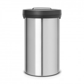 Coș de gunoi Brabantia Big Bin 60L, oțel mat rezistent la amprentă 647049