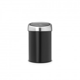 Coș de gunoi Brabantia Touch Bin 3L, negru mat 647214