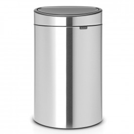 Coș de gunoi Brabantia Touch Bin New 40L, oțel mat rezistent la amprentă 649734
