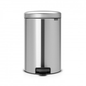 Coș de gunoi cu pedală Brabantia NewIcon 20L, oțel mat 649041