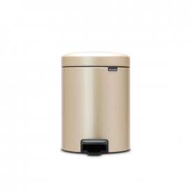 Coș de gunoi cu pedală Brabantia NewIcon 5L, auriu metalic 1003198
