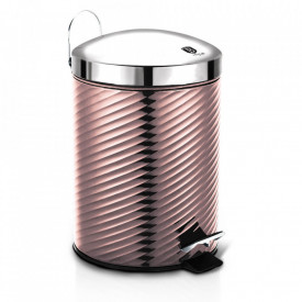 Cos de gunoi cu pedala din otel inoxidabil 12L I-Rose Line Collection Berlinger Haus BH 6431
