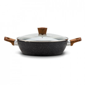 Cratita aluminiu 28 cm cu invelis stone antiaderent Nature NAVA NV 144 130