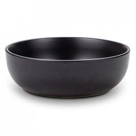 Farfurie adanca stoneware negru SOHO NAVA NV 141 053