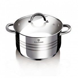 Oala cu capac otel inoxidabil 20 cm Gourmet Line Blaumann BL 1008