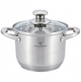 Oala cu capac otel inoxidabil 26 cm Satin Gourmet Line Blaumann BL 3316