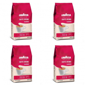 Pachet 4 x Cafea Boabe Lavazza Classico Caffe Crema 1kg