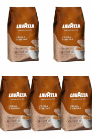 Pachet 5 x Cafea Boabe Lavazza Crema e Aroma 1 kg