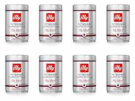 Pachet 8 x Cafea boabe Illy Intenso 250g