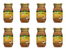 Pachet 8 x Cafea solubila JACOBS Cronat Gold 200 G