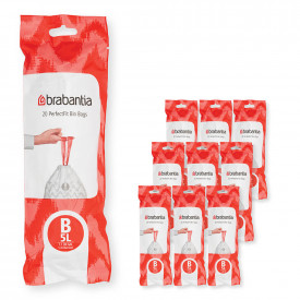 Sac de gunoi Brabantia PerfectFit Slide/Paper Bin dimensiune B, 5L, 200 buc, cutie 1005564