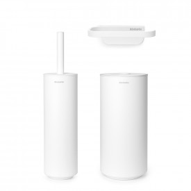 Set accesorii WC Brabantia MindSet Mineral Fresh White 3 buc 1005679