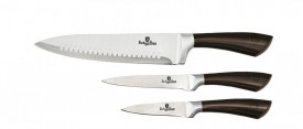 Set cutite (3 piese) Metallic Line Shiny Black Edition BerlingerHaus BH 2667