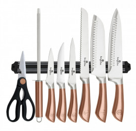 Set cutite otel inoxidabil (10 piese) Rose Gold (Cupru) Metallic Line Berlinger Haus BH 2419