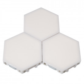 Set de 3 panouri LED TOUCH modulare tip "Fagure" 1002752