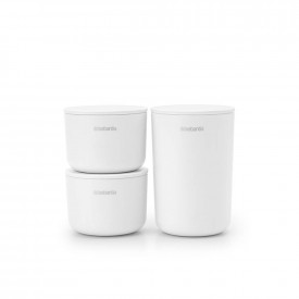 Set depozitare accesorii Brabantia, Alb, 3 buc 1004129
