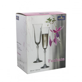Set Pahare Bohemia Royal Fuschia, 6 buc., 200 ml 109679