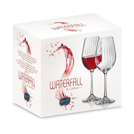 Set pahare de vin Bohemia Royal Waterfall 350ml, 6 buc 650309