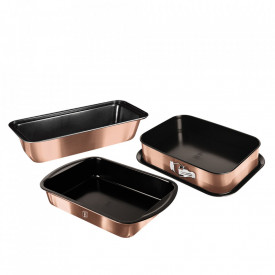 Set tavi pentru cuptor (3 piese) Metallic Line Rose Gold Edition Berlinger Haus BH 7633