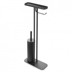 Suport de toaletă pentru perie și suport Brabantia MindSet Mineral Infinite Grey 1005674