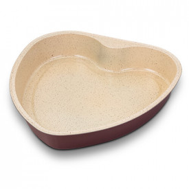 Tava pentru copt inima 31x33 cm cu invelis antiaderent Terrestrial NAVA NV 103 048