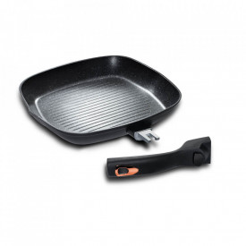 Tigaie grill 28 cm cu maner detasabil Black Rose Collection Berlinger Haus BH 1953