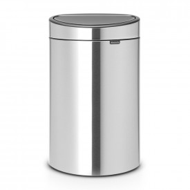 Coș de gunoi Brabantia Touch Bin New Recycle 23+10L, oțel mat rezistent la amprentă 650527