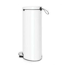 Coș de gunoi cu pedală Brabantia FlatBack+ 30L, Alb 647081