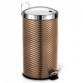 Cos de gunoi cu pedala din otel inoxidabil 20L Rose Gold Line Collection Berlinger Haus BH 6300