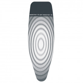 Husa masa de calcat Brabantia D 135x45cm, 4mm+4mm, zona fier rezistent la caldura, Titan Oval 1003457