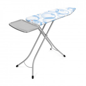 Masa de calcat Brabantia B 124x38cm cu suport pentru generator de abur, PerfectFlow Bubbles 90300120